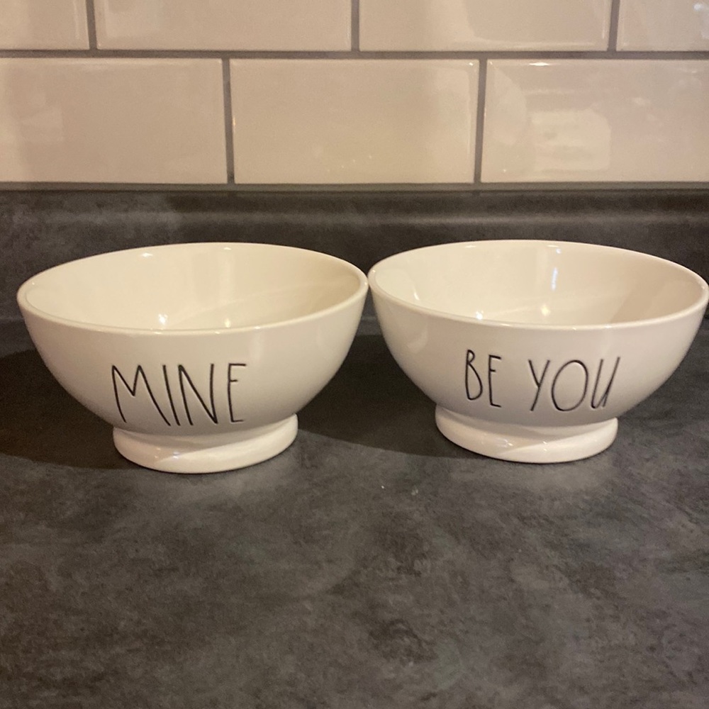 NWT Rae Dunn BE YOU, and MINE Bowls.